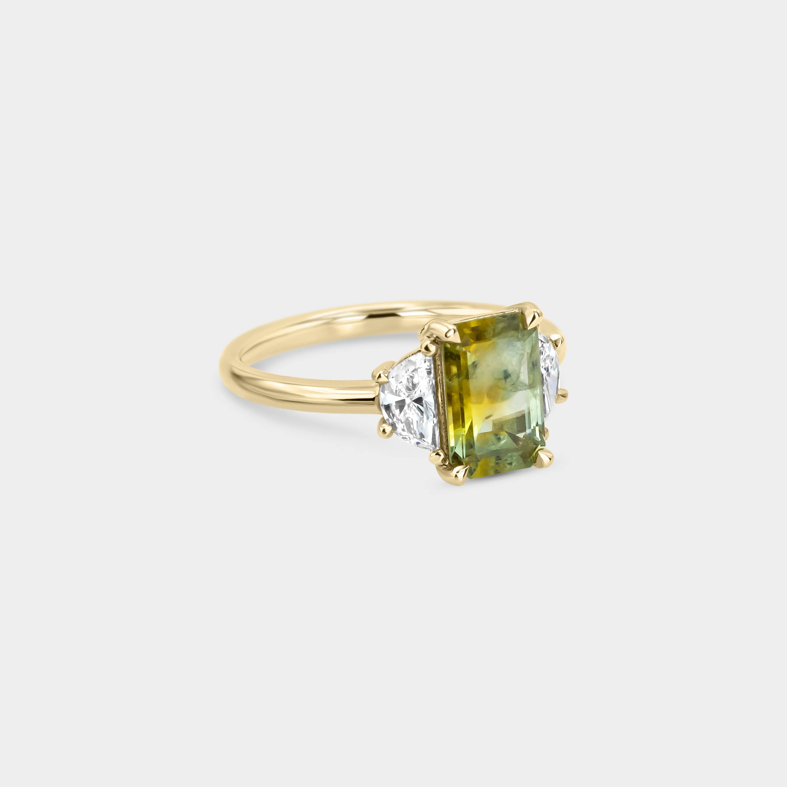 1.96ct Three Stone of Sapphire & Diamond - Image 2