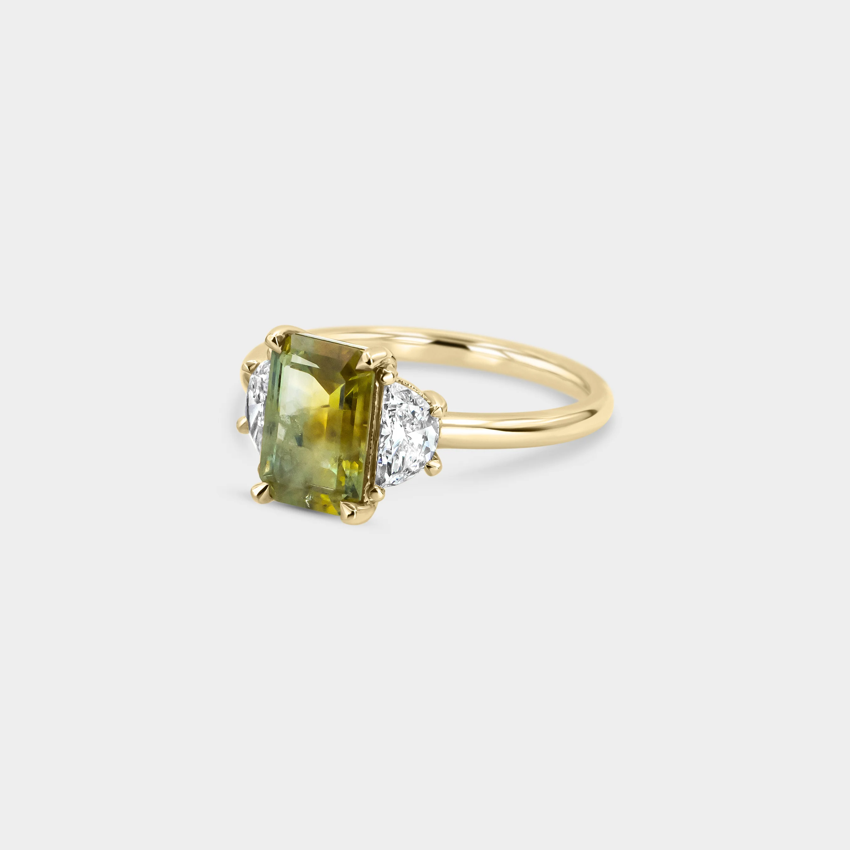 1.96ct Three Stone of Sapphire & Diamond - Image 3