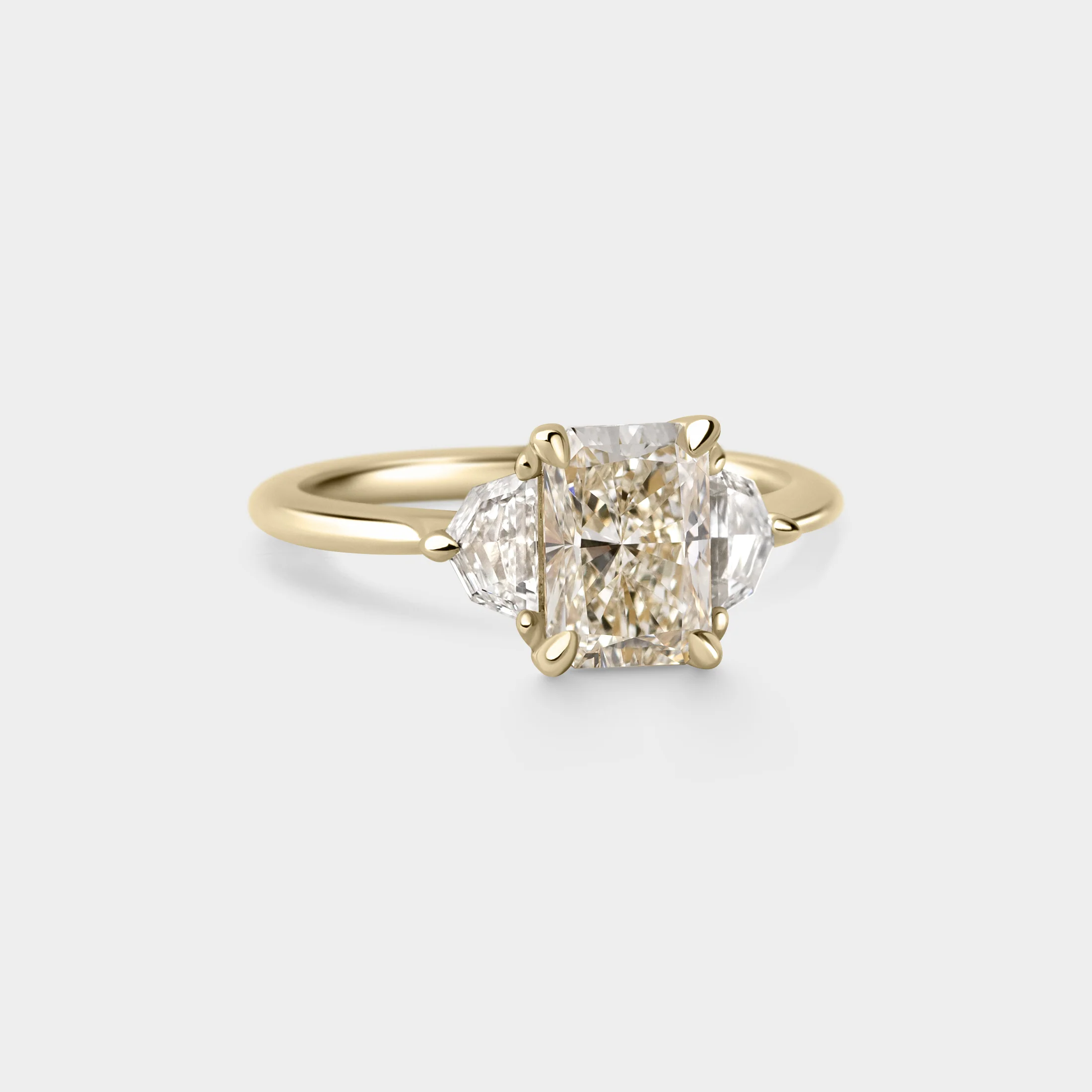 1.01ct Three Stone of Lab Grown Radiant & Cadillac - Image 2