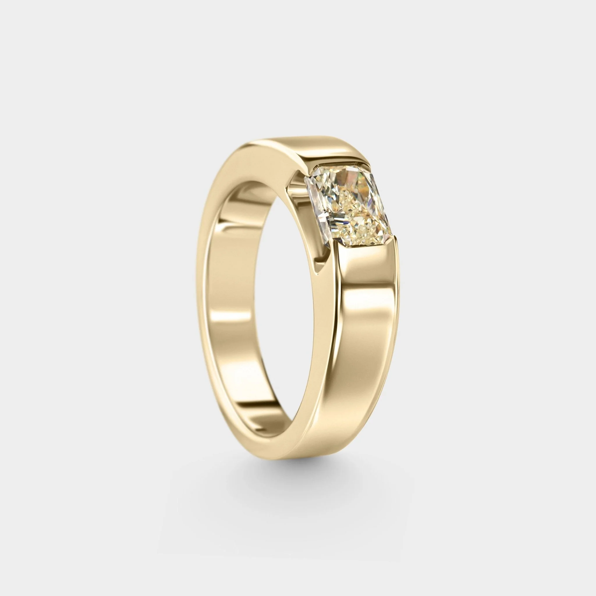 1.06ct Semi-Tension Radiant Set - Image 2