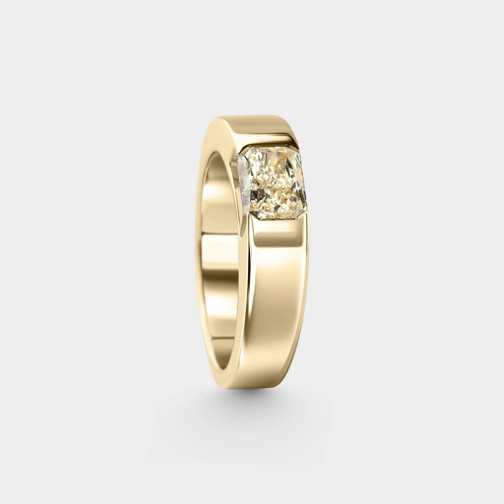 1.06ct Semi-Tension Radiant Set - Image 3