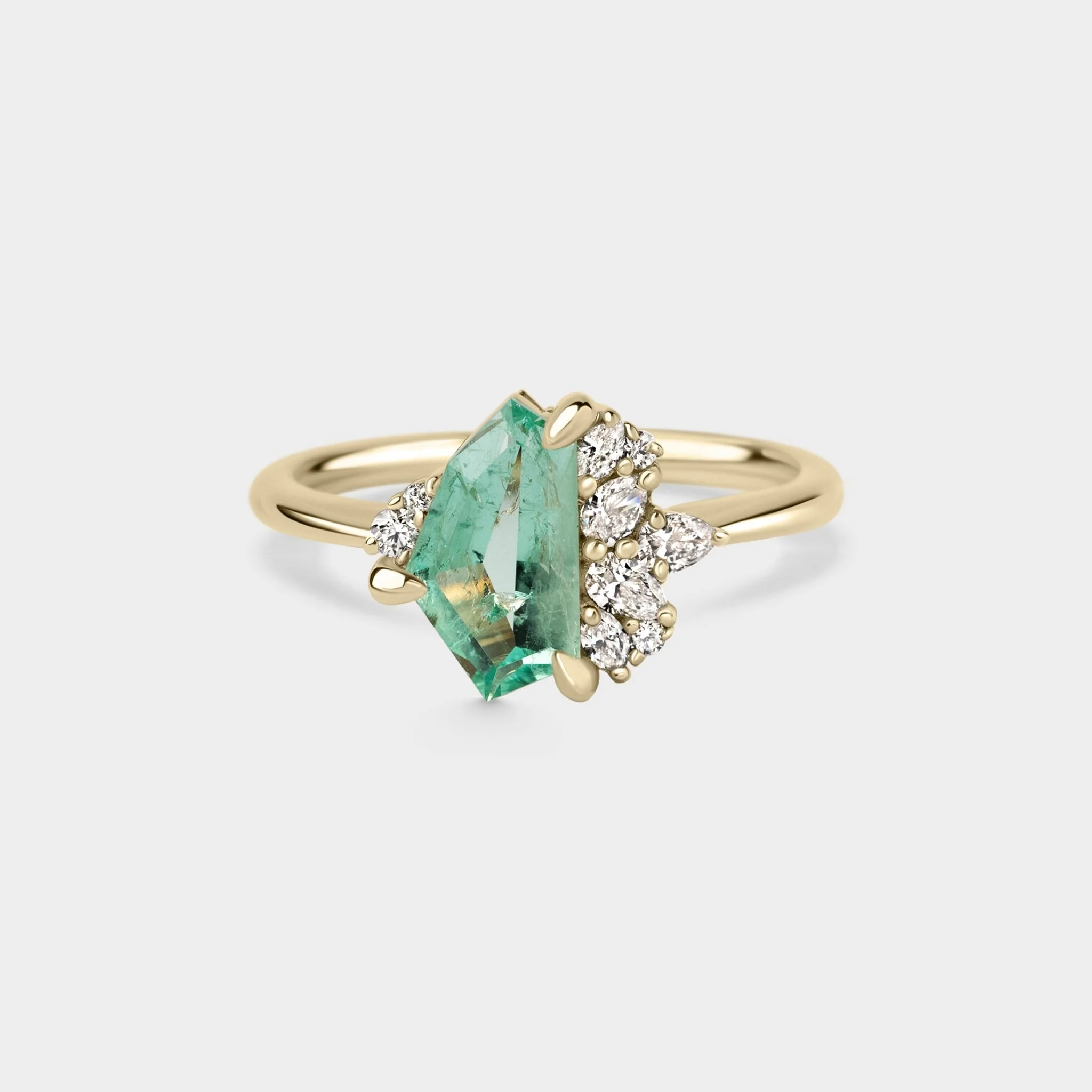 1.14ct Irregular Cluster of Menzies Emerald