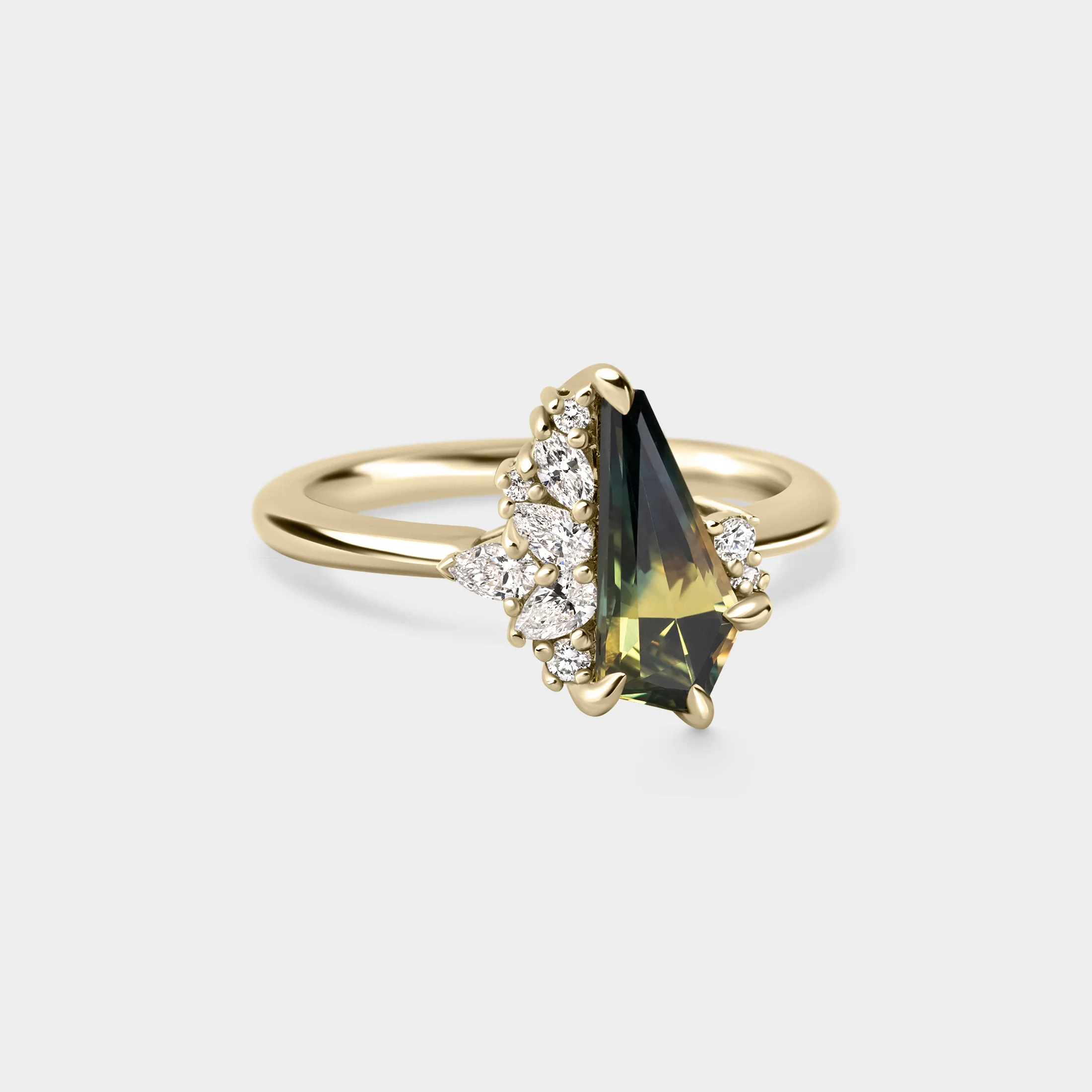 1.30ct Irregular Cluster of Sapphire & Diamond - Image 2