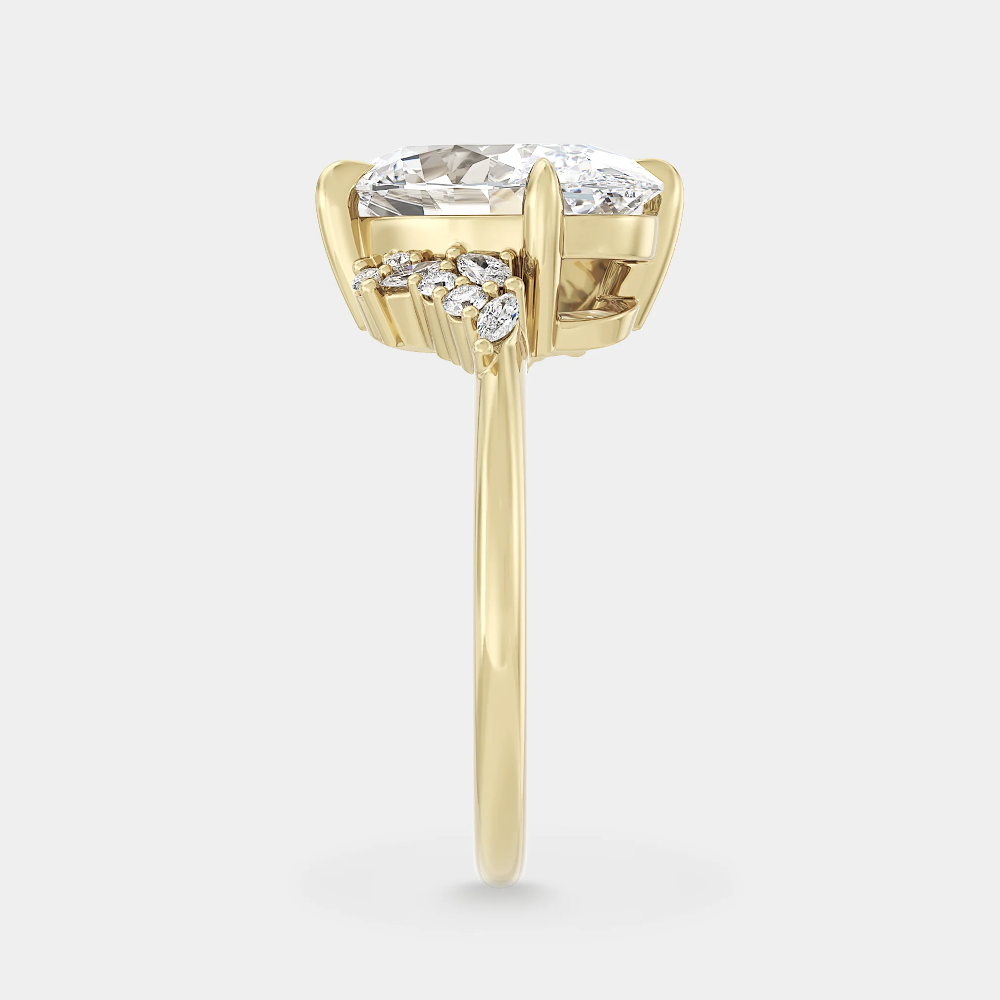 Offset Cluster of Oval & Diamond - Image 2