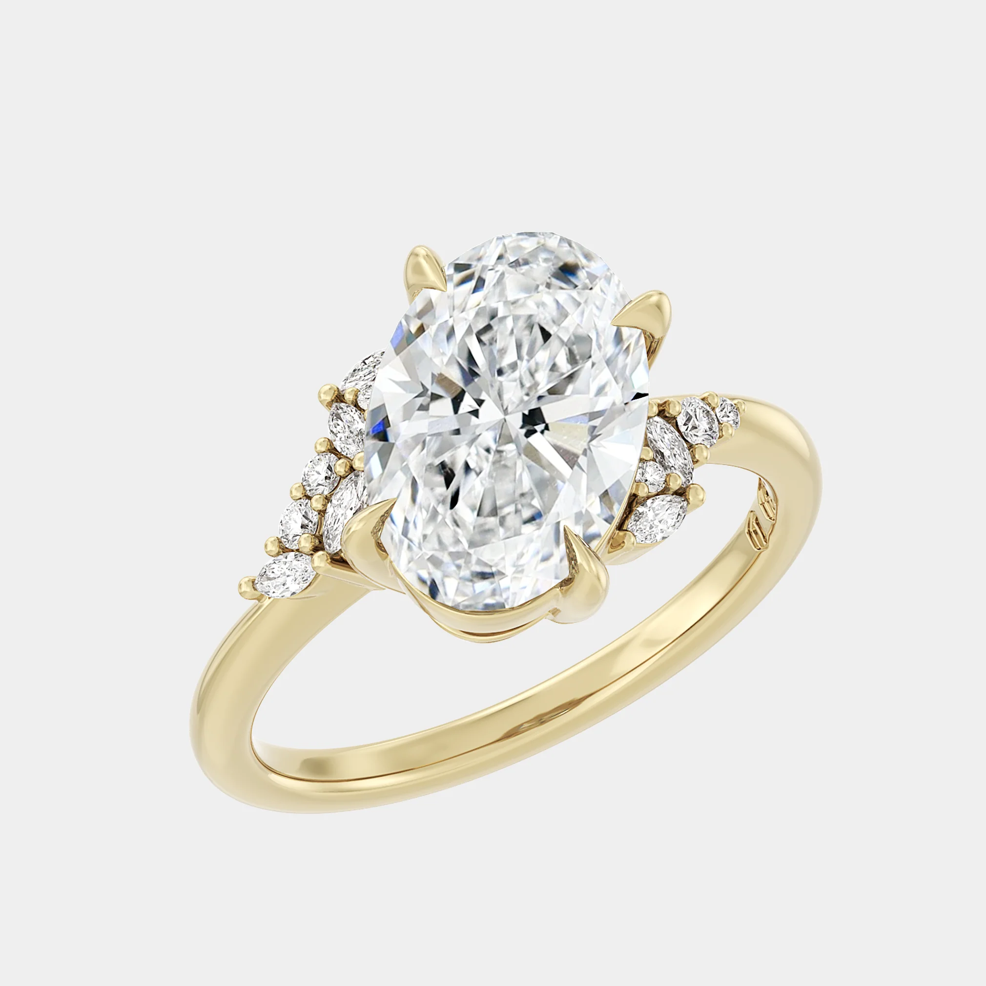 Offset Cluster of Oval & Diamond - Image 3