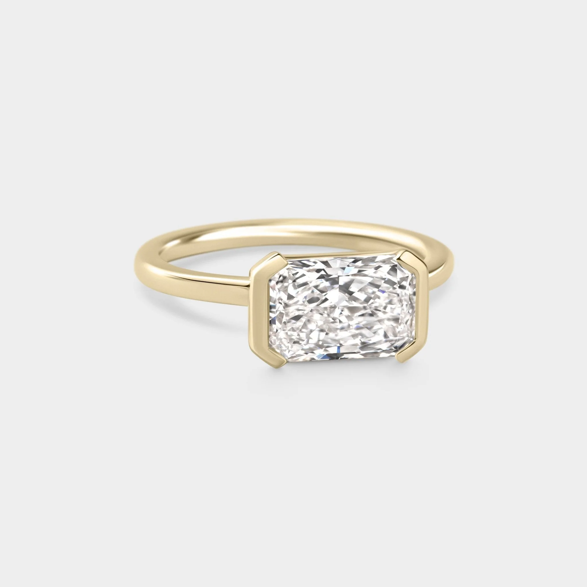 2.03ct East West Half Bezel of White Diamond - Image 2
