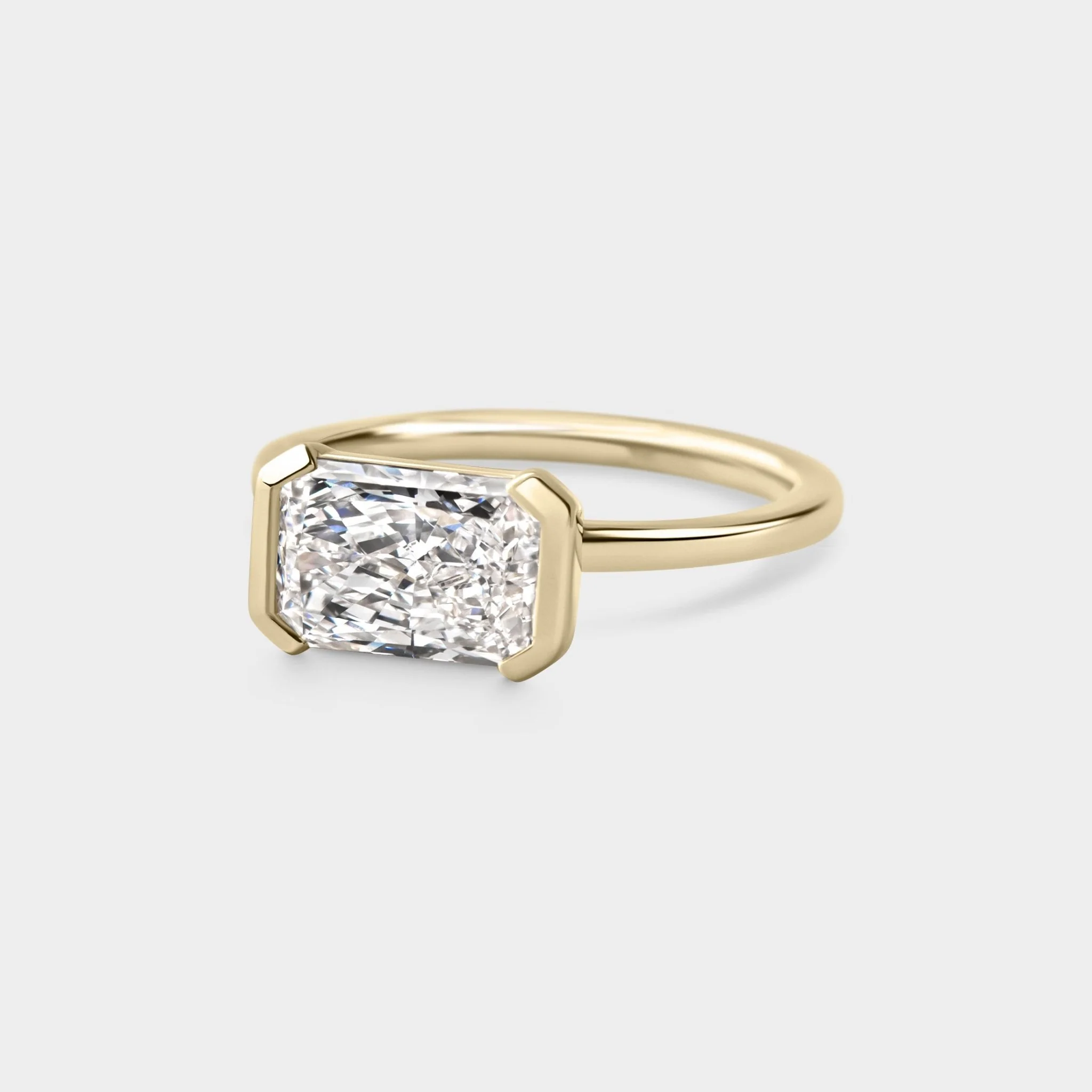 2.03ct East West Half Bezel of White Diamond - Image 3