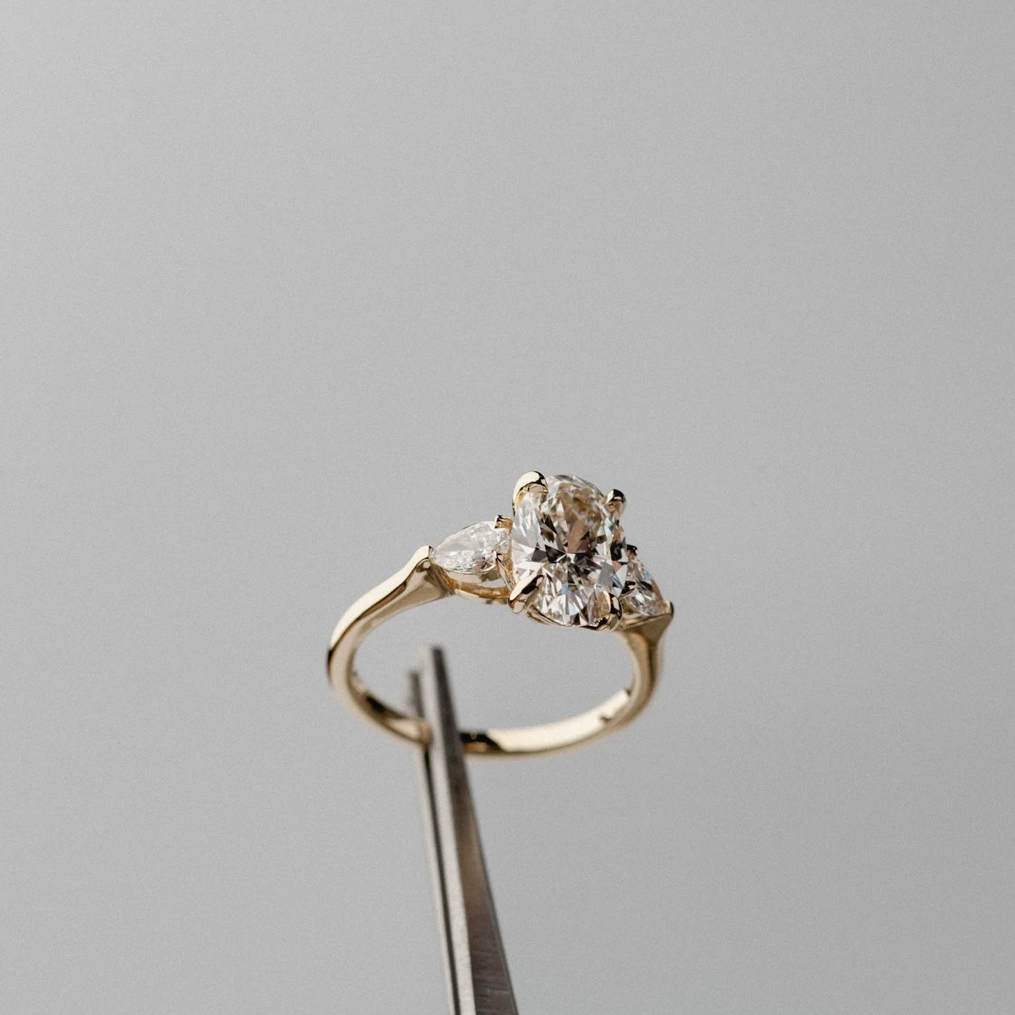 2.05ct Trilogy of Lab Grown Oval & Pear - Image 5