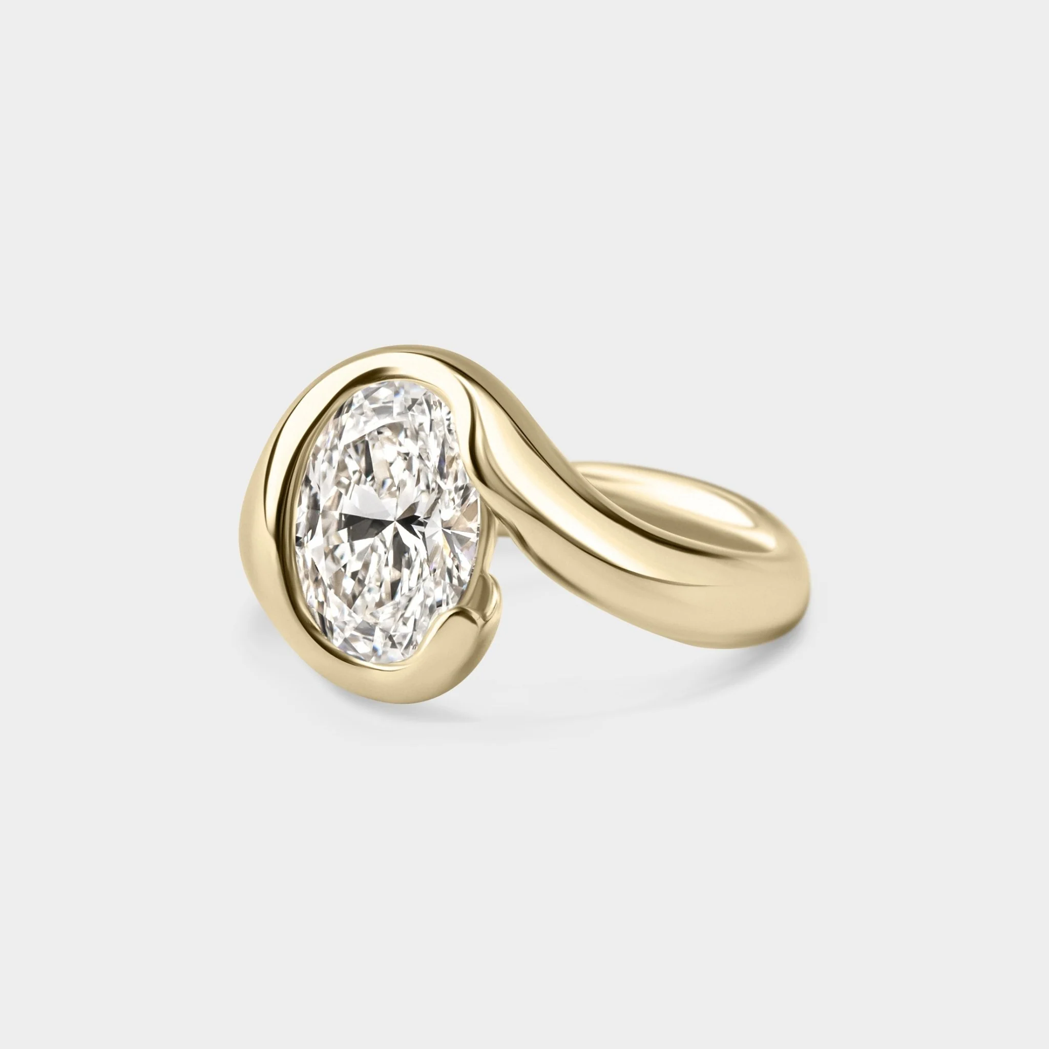 2.04ct Organic Wrap Solitaire of Lab Grown Oval - Image 2
