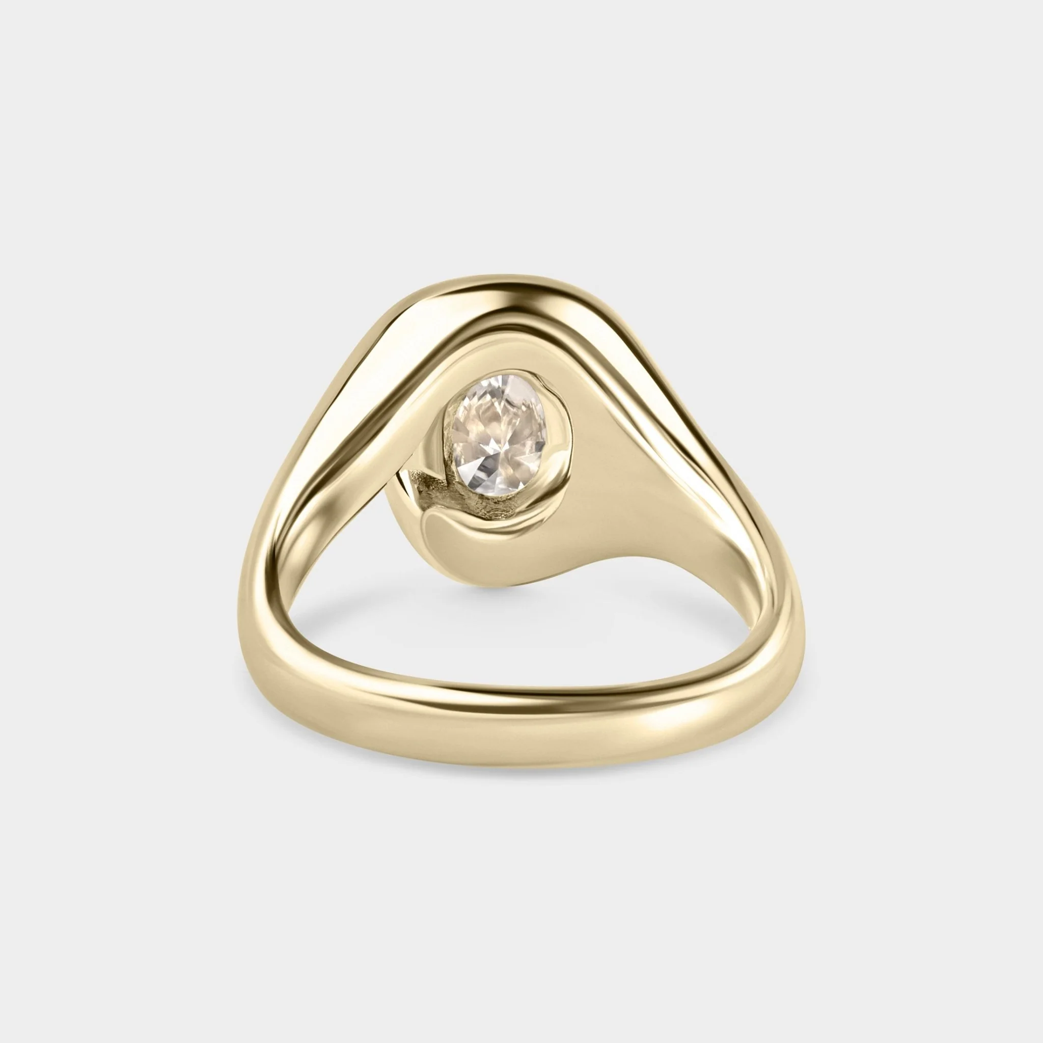 2.04ct Organic Wrap Solitaire of Lab Grown Oval - Image 4