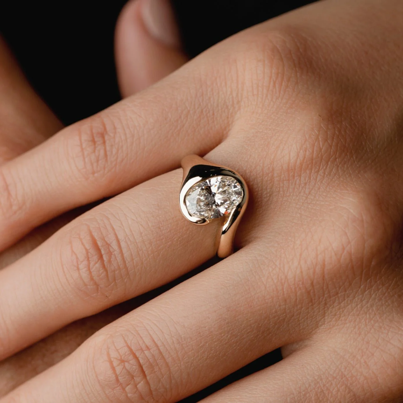 2.04ct Organic Wrap Solitaire of Lab Grown Oval - Image 6
