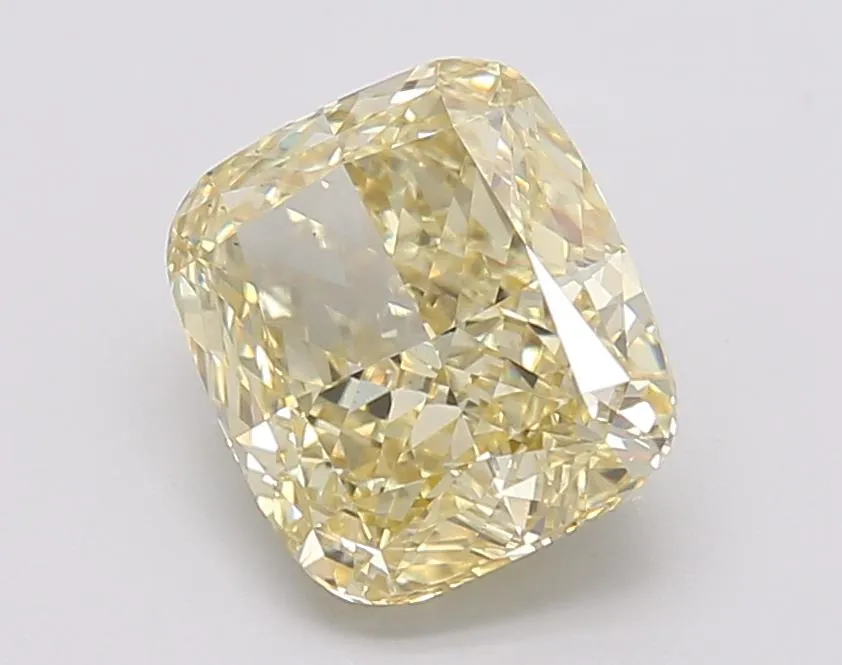 2.56ct Cushion brilliant Lab Grown Diamond (Colour Fancy Intense Yellow, Clarity VS1, IGI Certified)