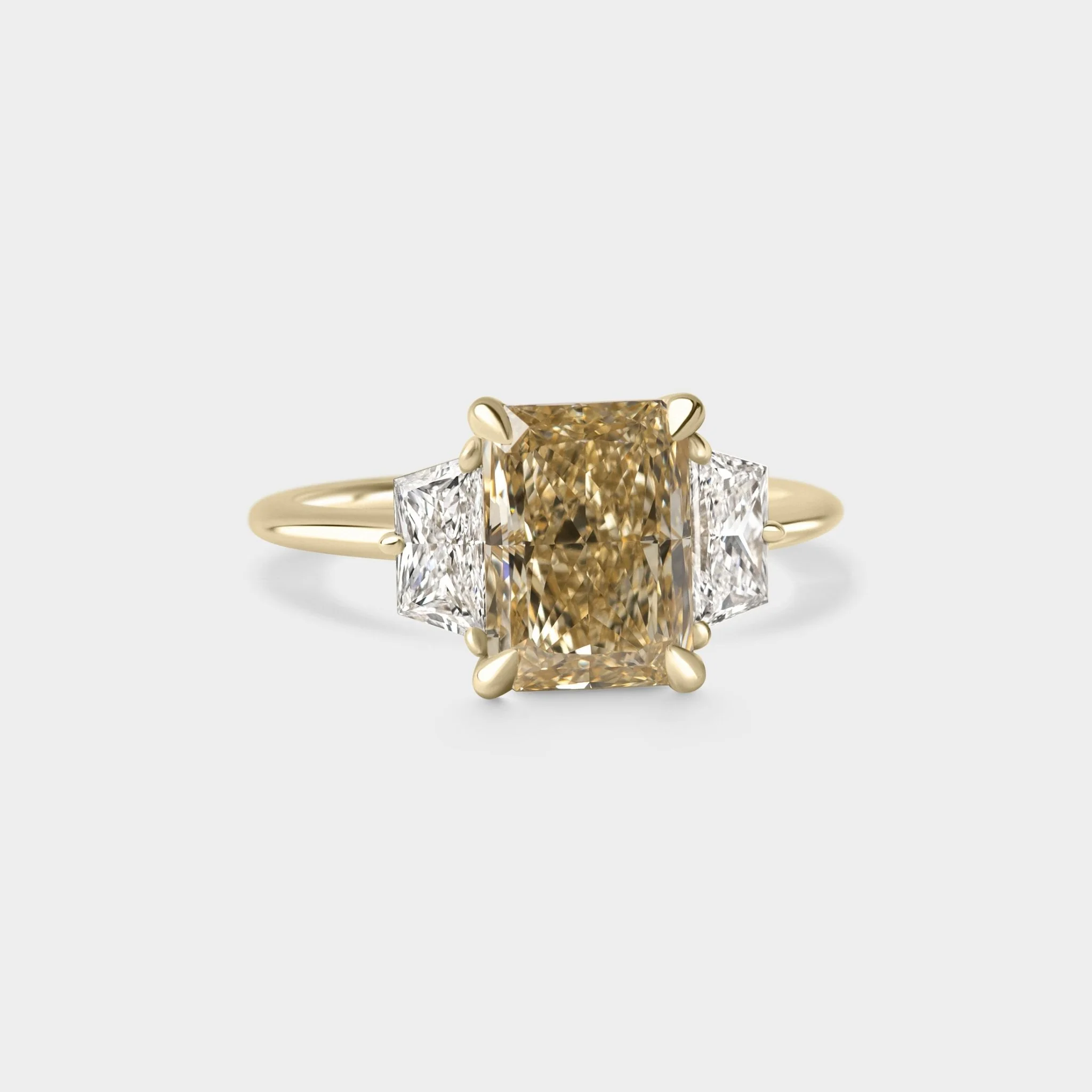 2.60ct Lab Grown Radiant & Trapezoid