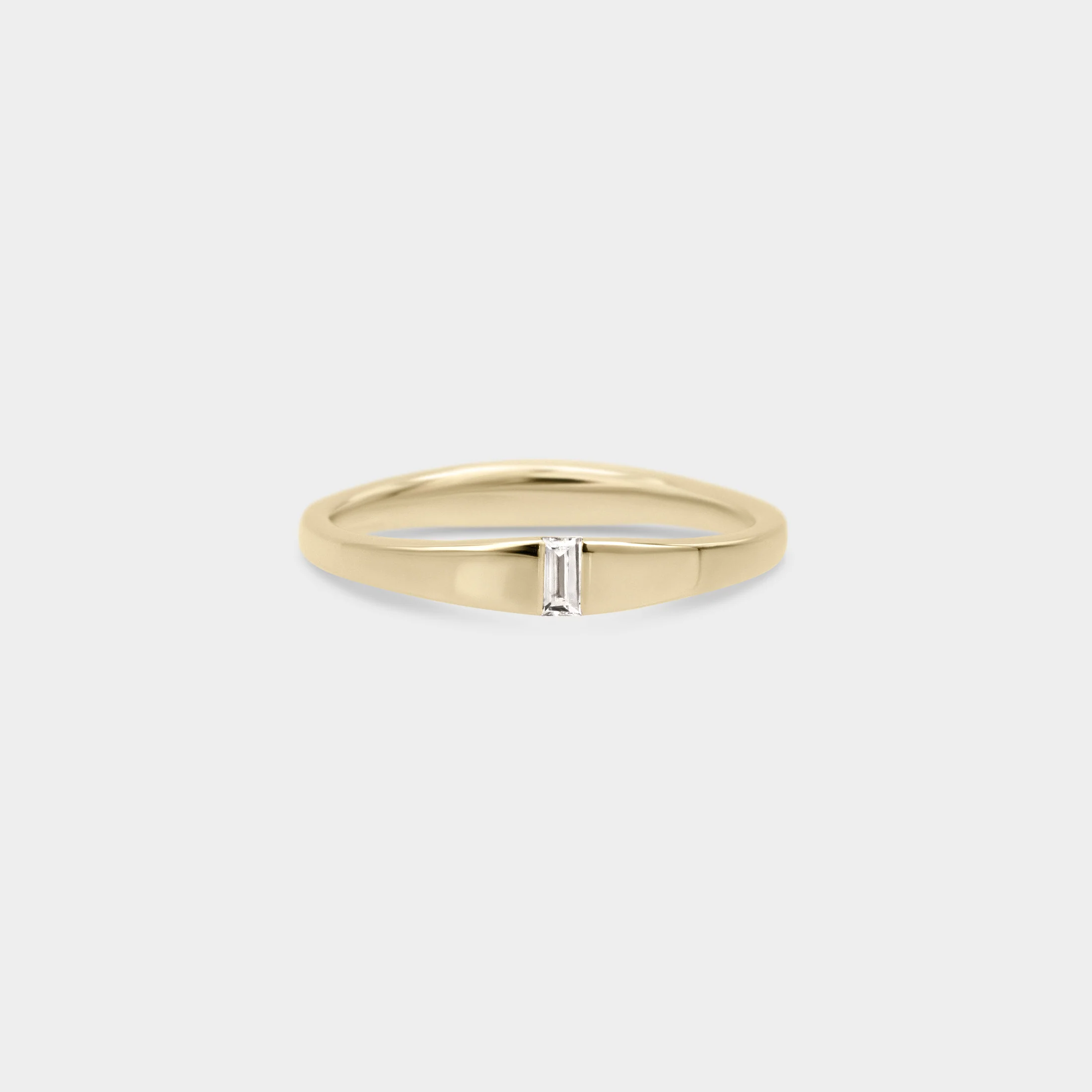 Baguette of White Diamond in Square Band - Image 2