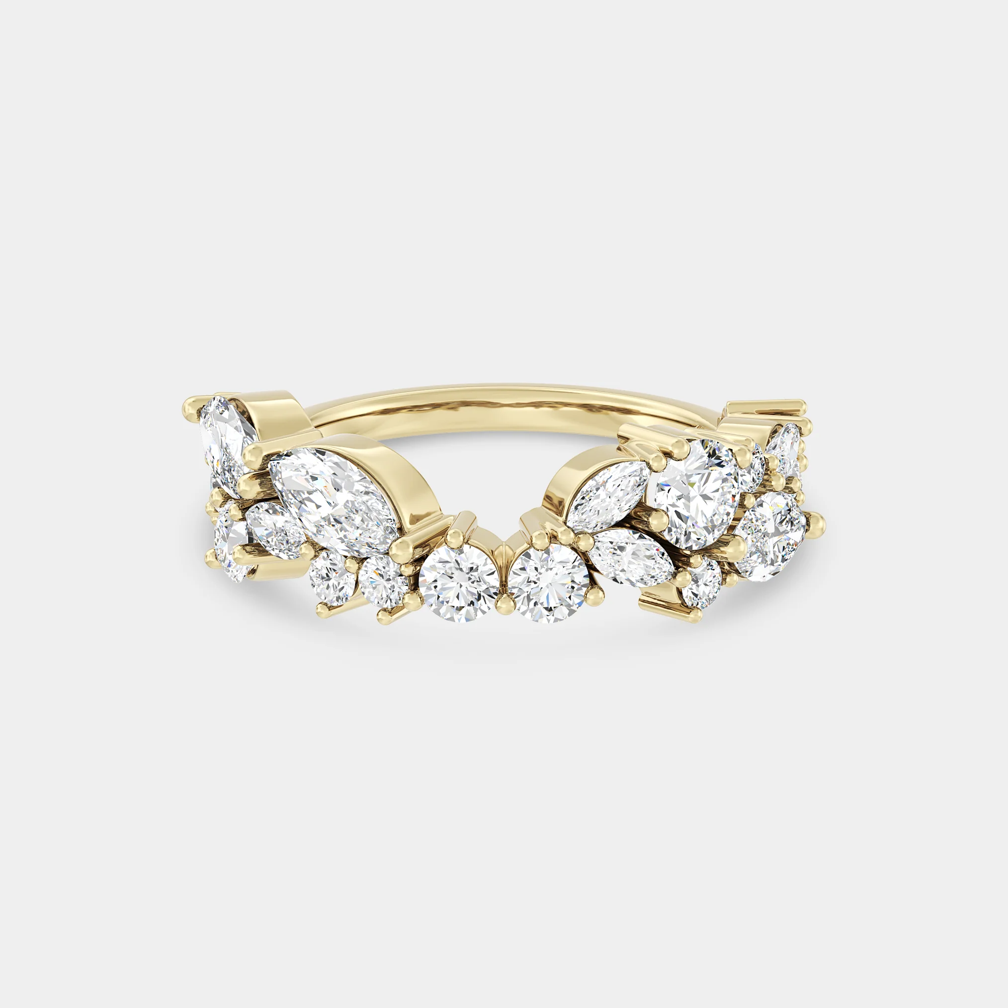 Cluster of Marquise & Round