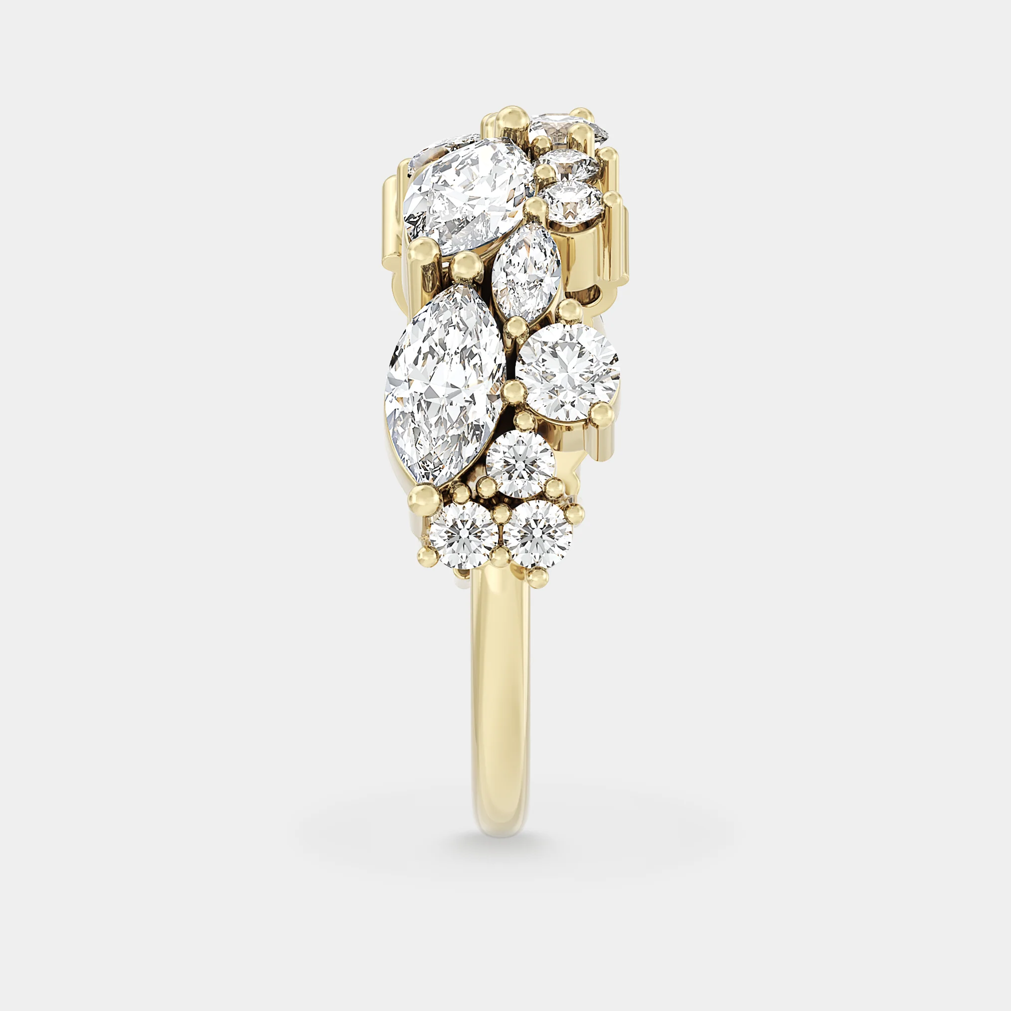 Cluster of Marquise & Round - Image 2