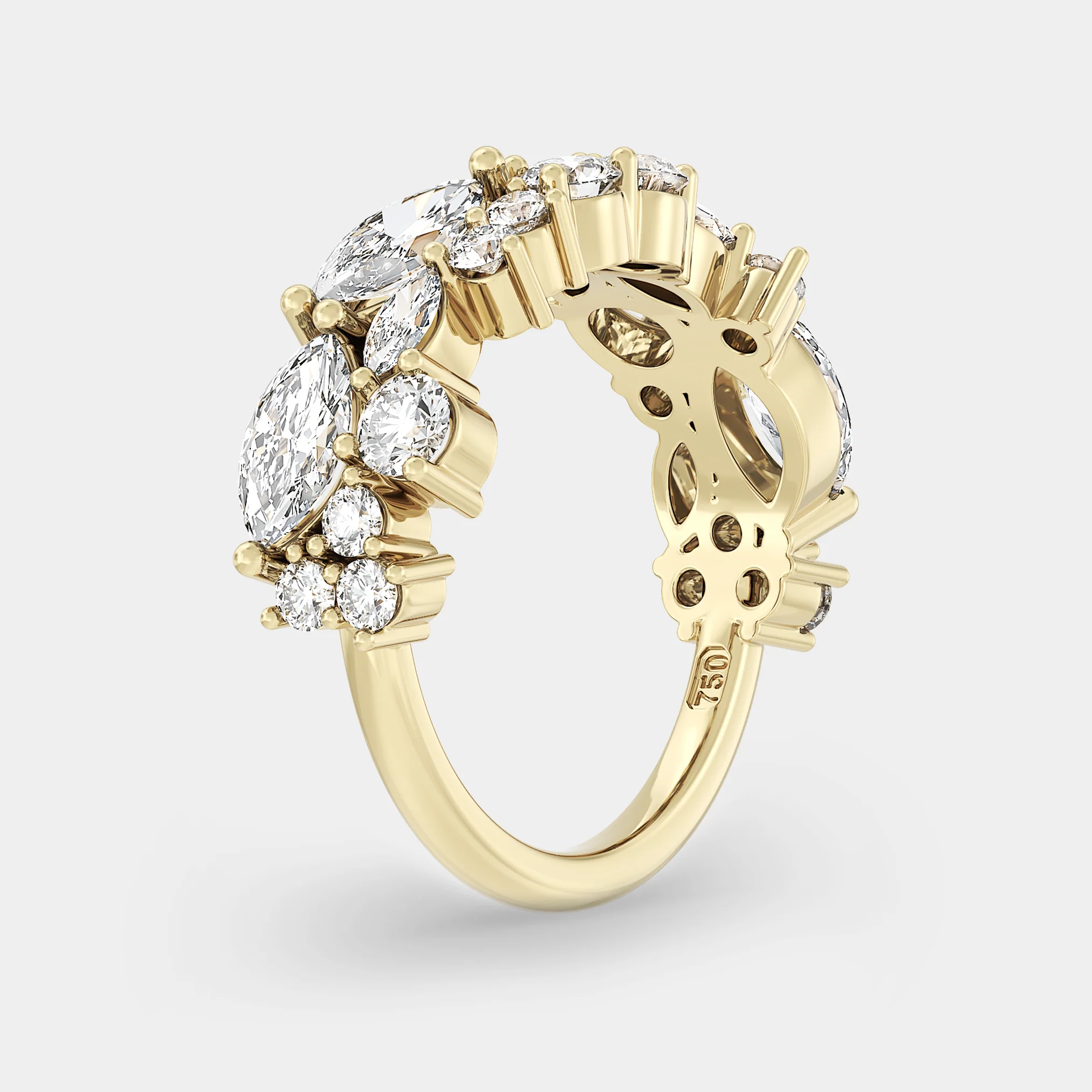 Cluster of Marquise & Round - Image 3