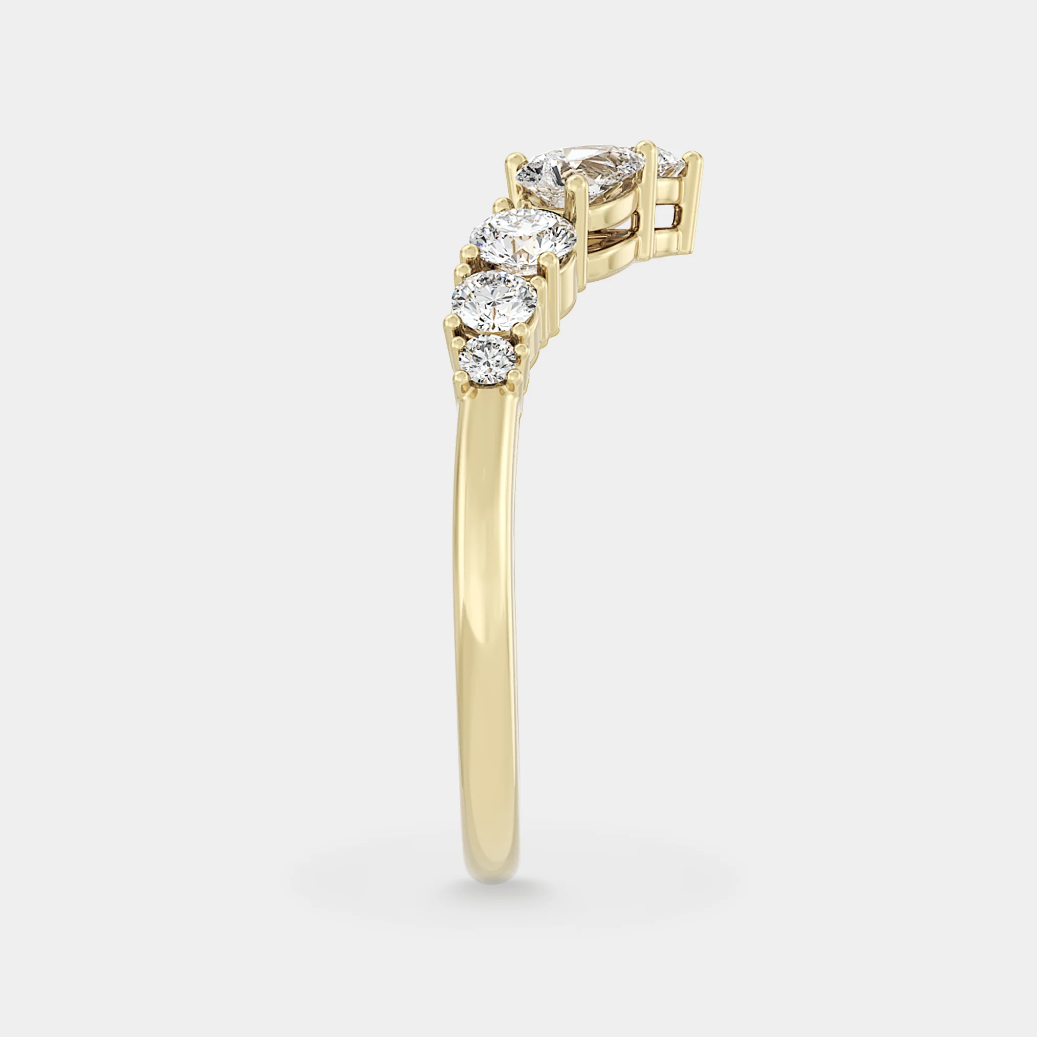 Diamond V Shank of Round & Pear - Image 3