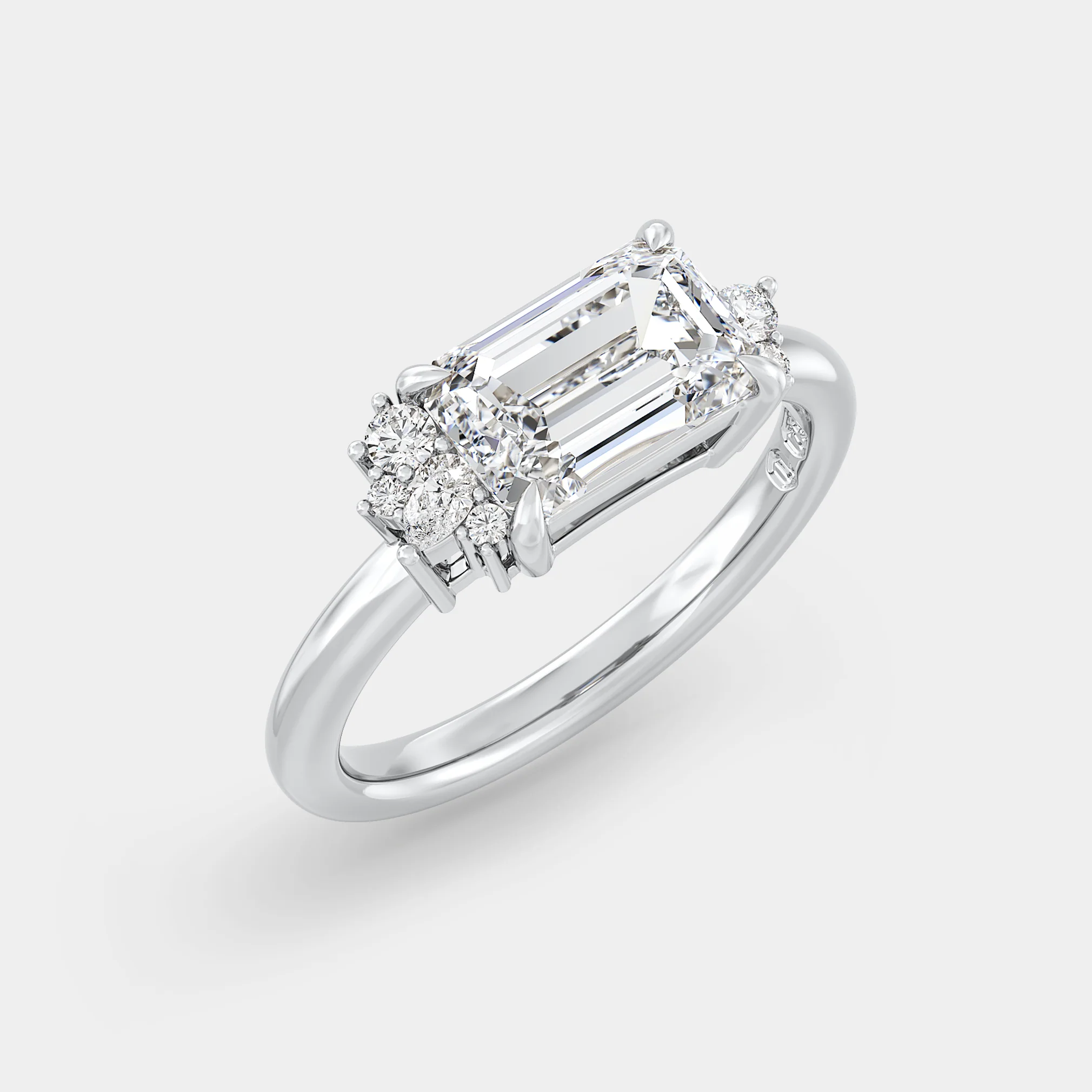 East-West Cluster of Lab Grown Diamond - Image 2