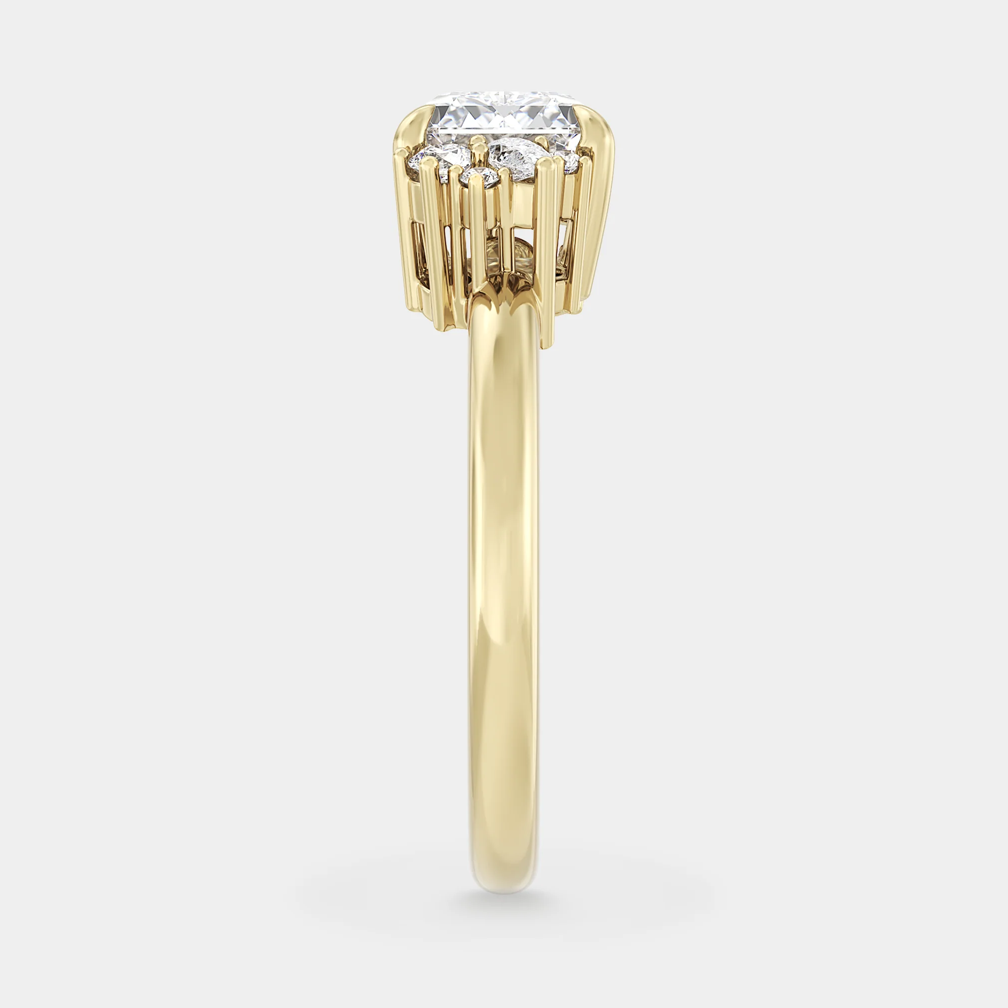 East-West Cluster of Lab Grown Diamond - Image 6