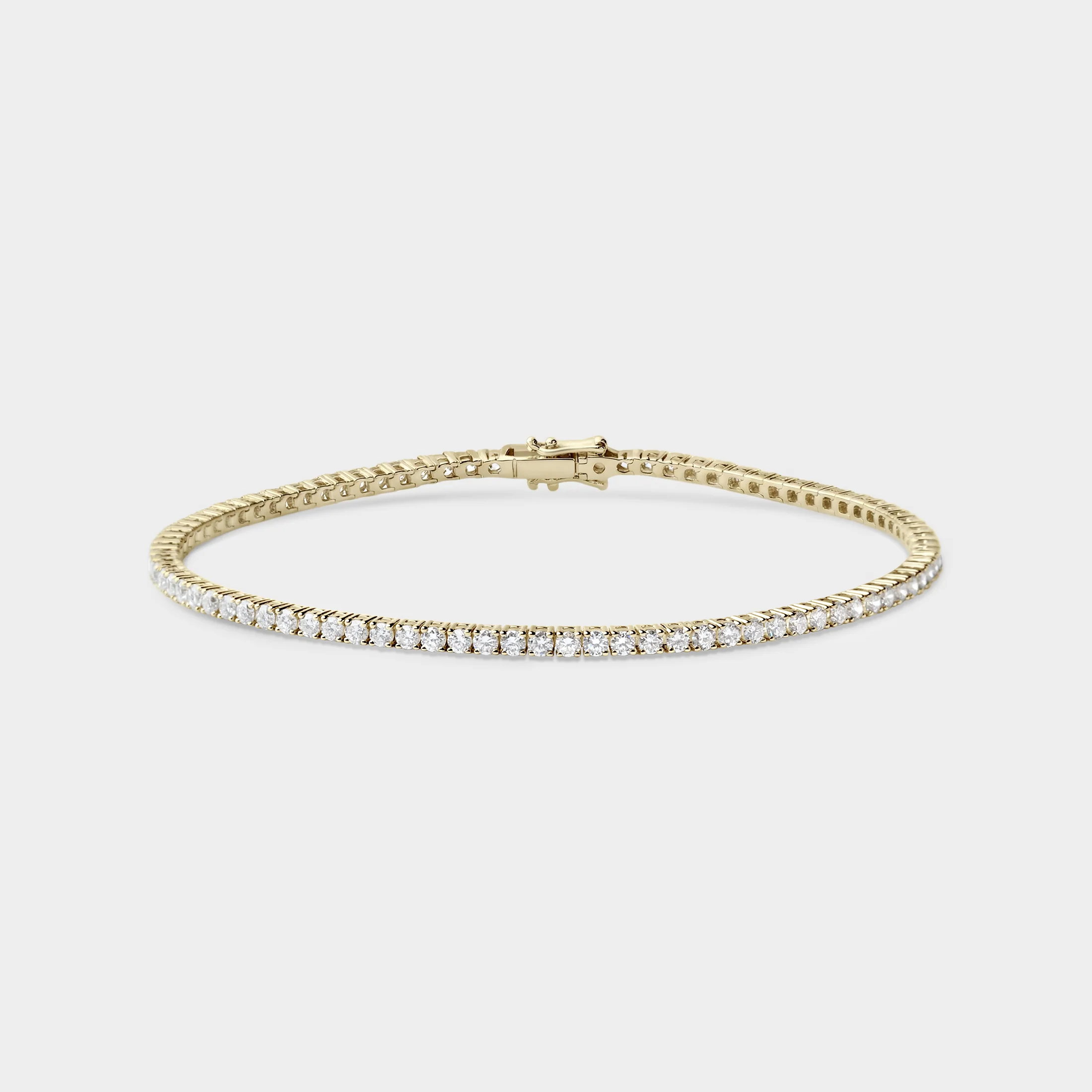 Fine Round Diamond Tennis Bracelet