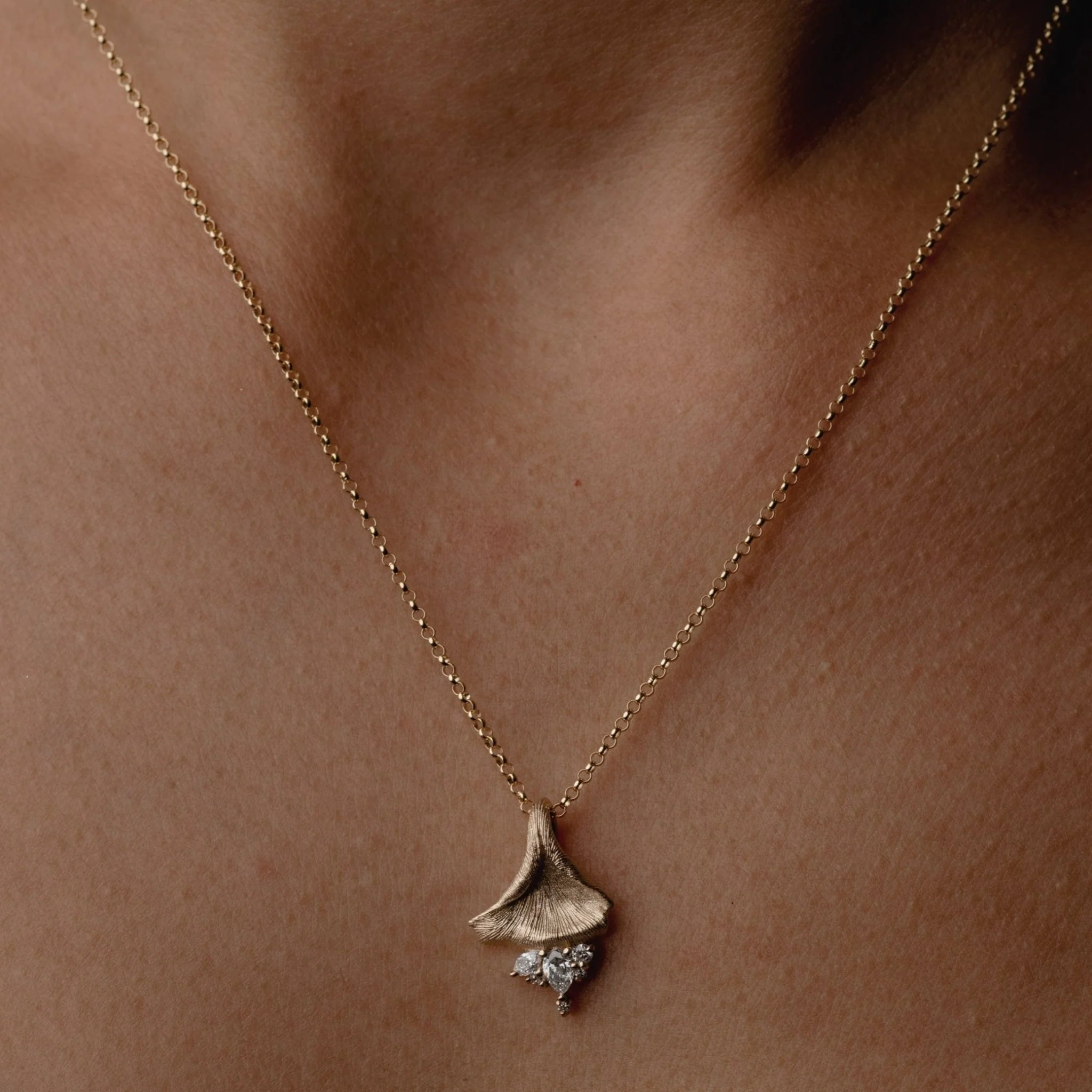 Floral Diamond Pendant - Image 2