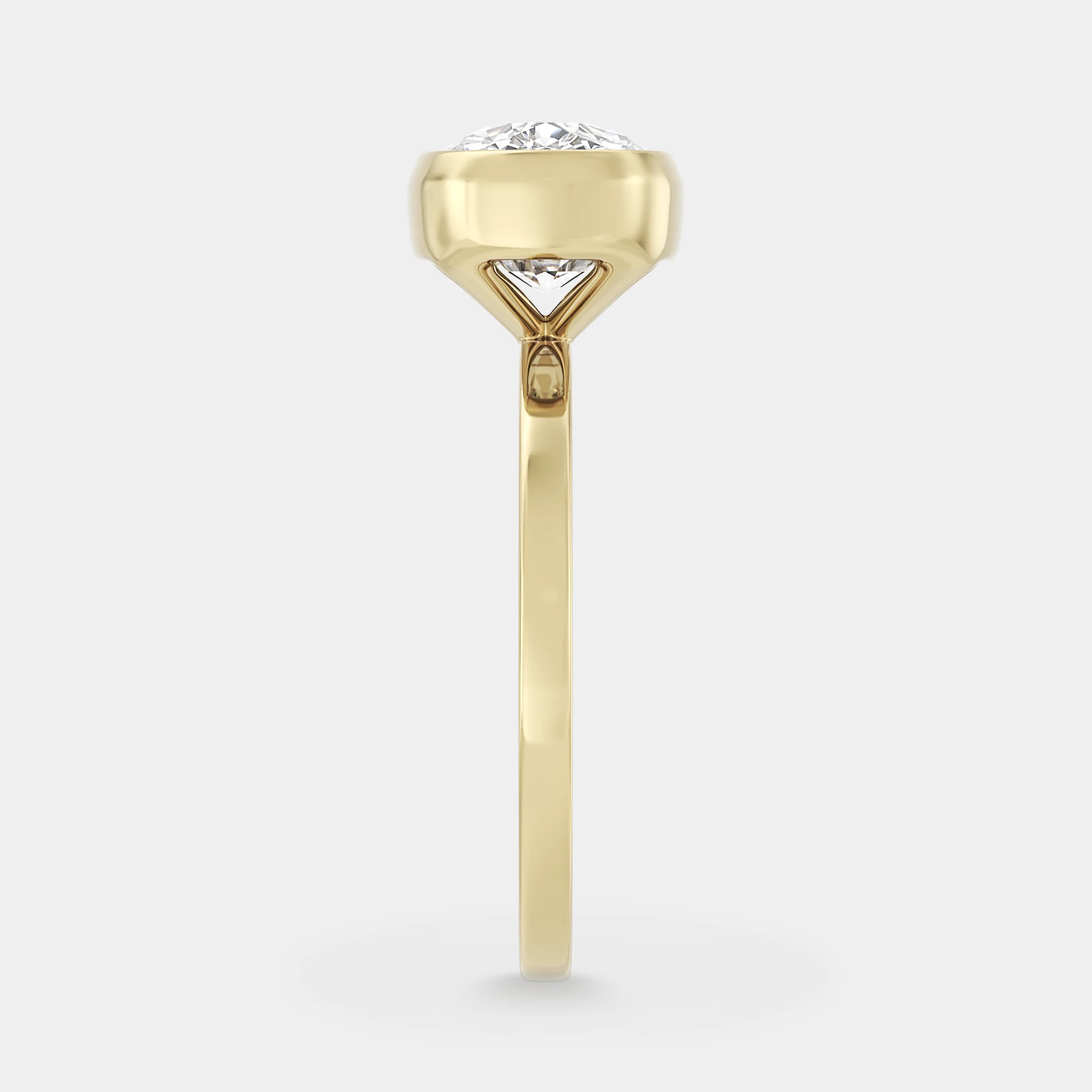 Full Bezel of Elongated Cushion Cut - Image 3