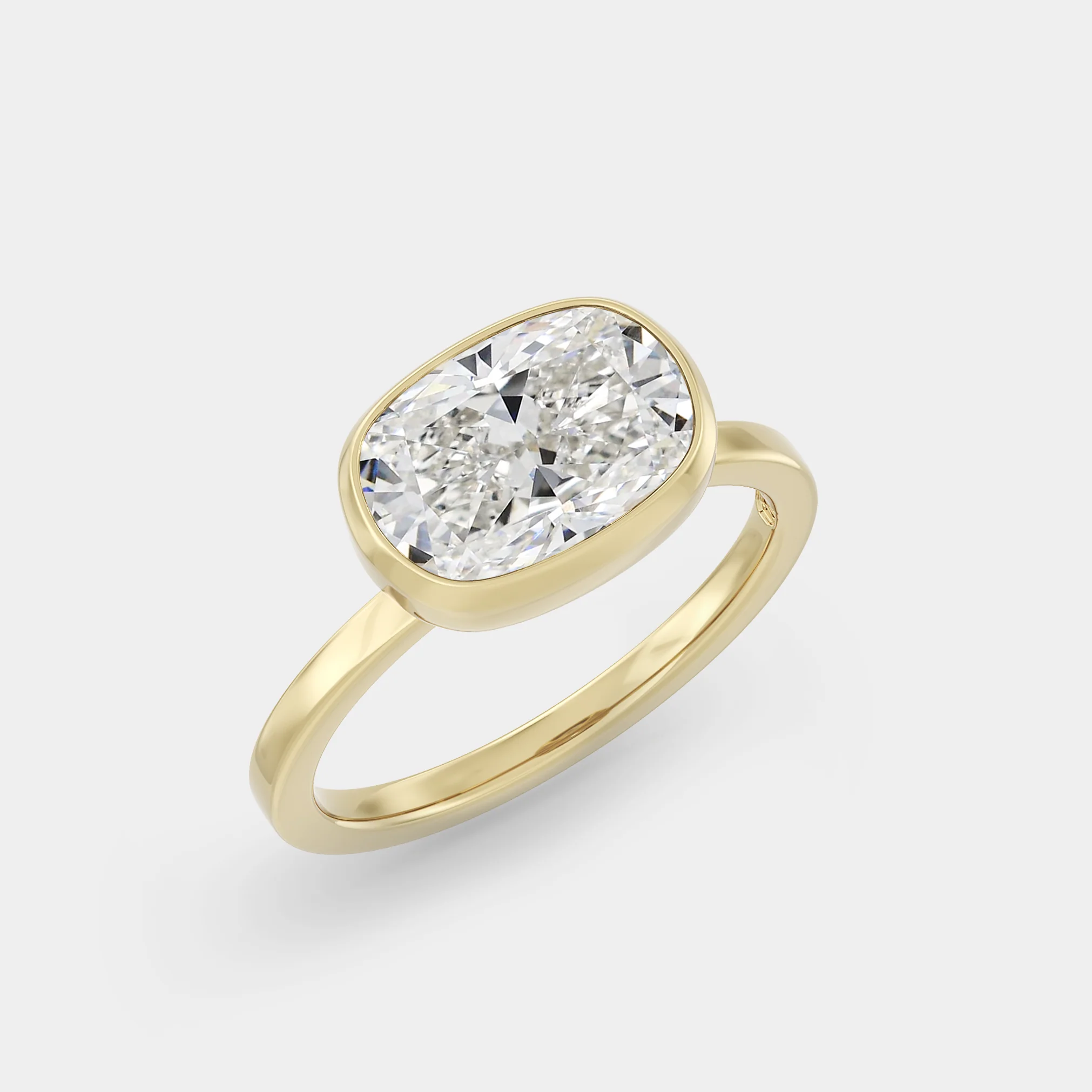 Full Bezel of Elongated Cushion Cut - Image 4