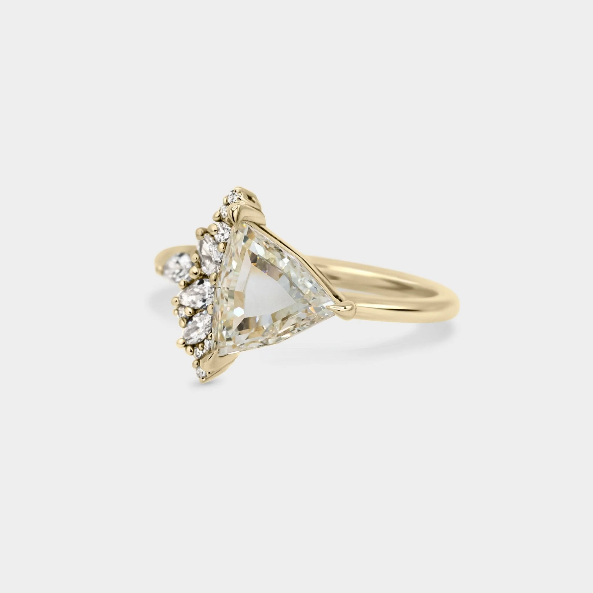 1.34ct Irregular Cluster of Warm White Diamond