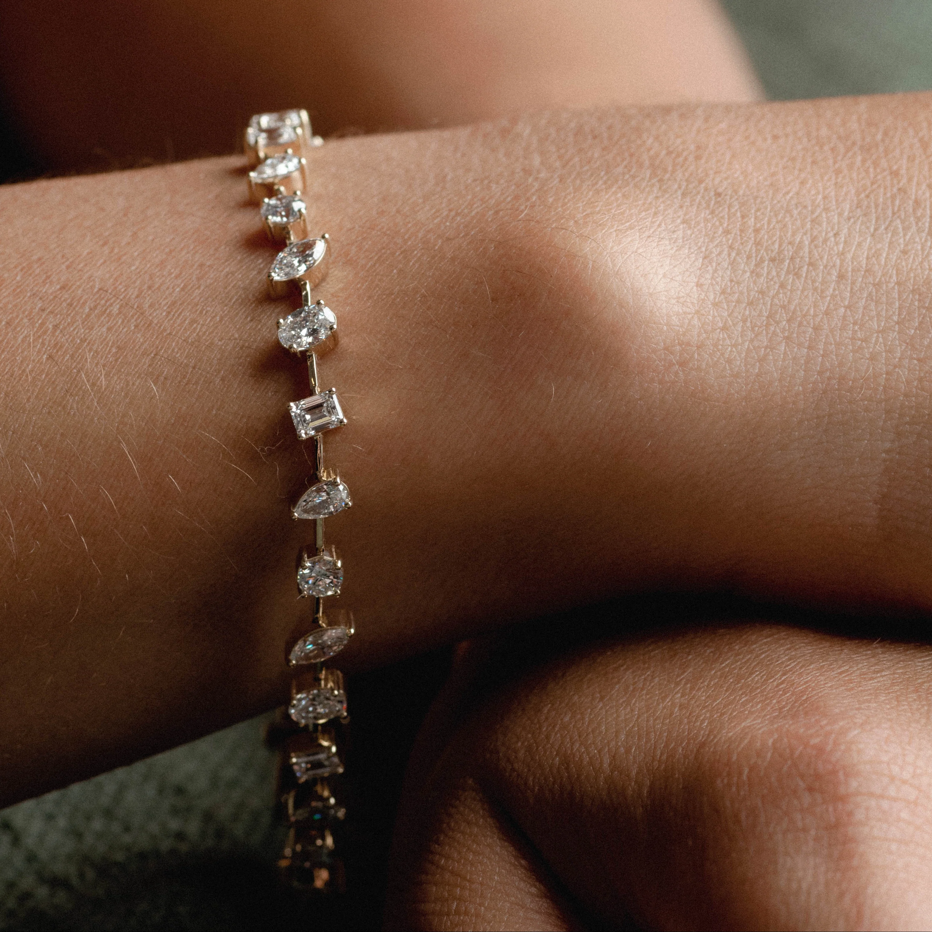 Multi Stone Diamond Tennis Bracelet - Image 2