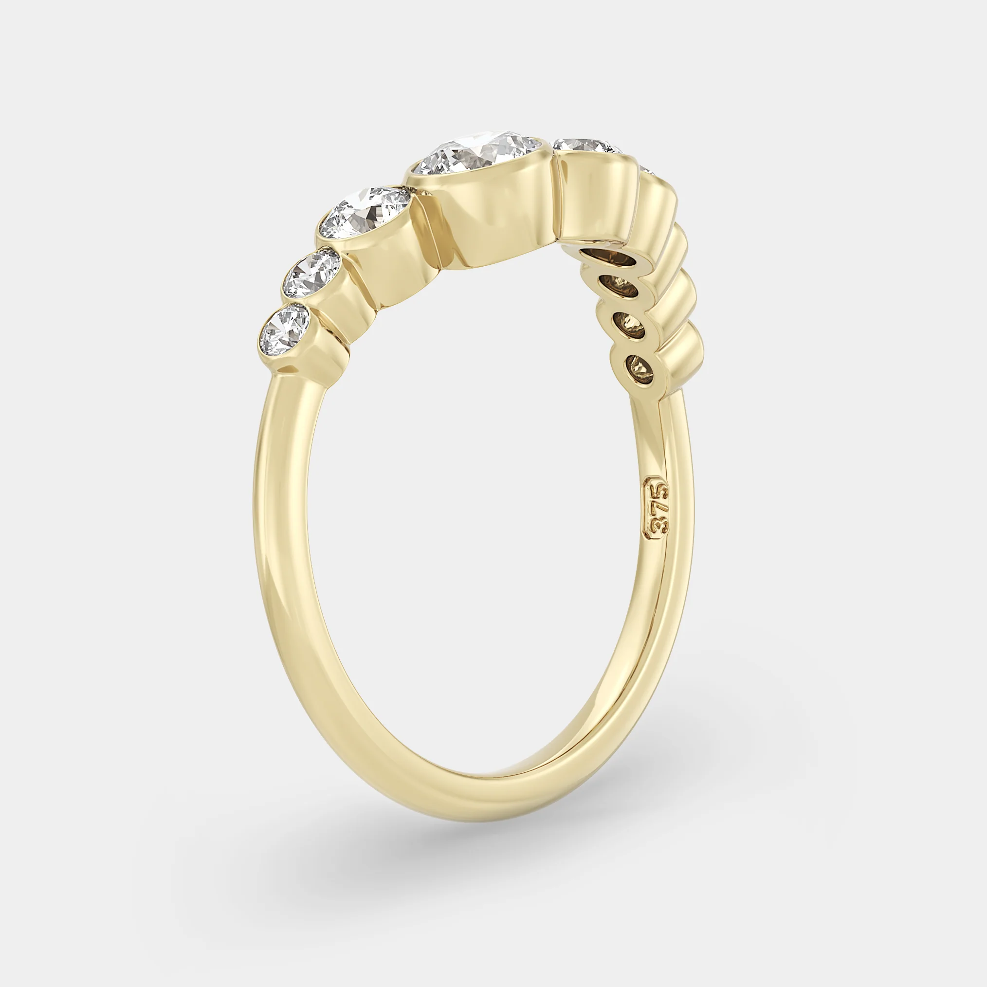 Offset Soft Curve Bezel Set - Image 2