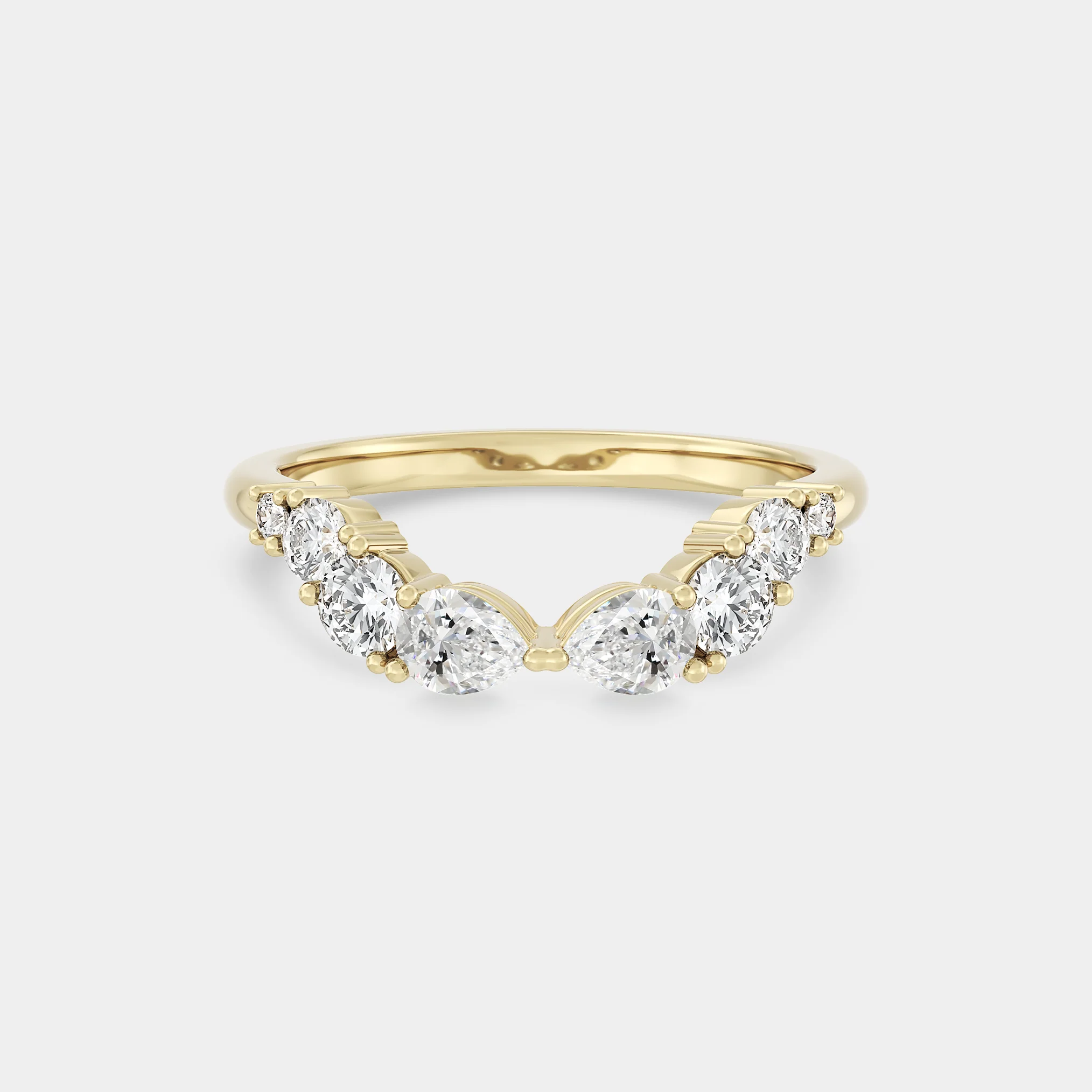 Soft Crown of Pear & Round