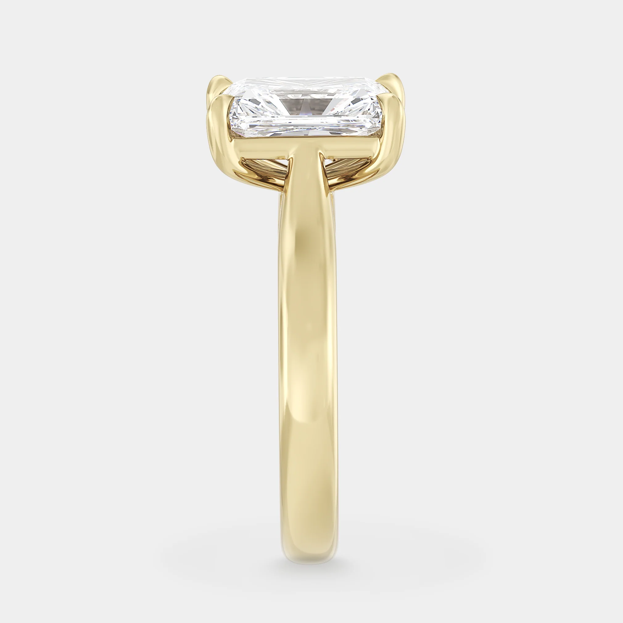 Toi Et Moi | Pear Sapphire & Radiant Lab White Diamond - Image 3