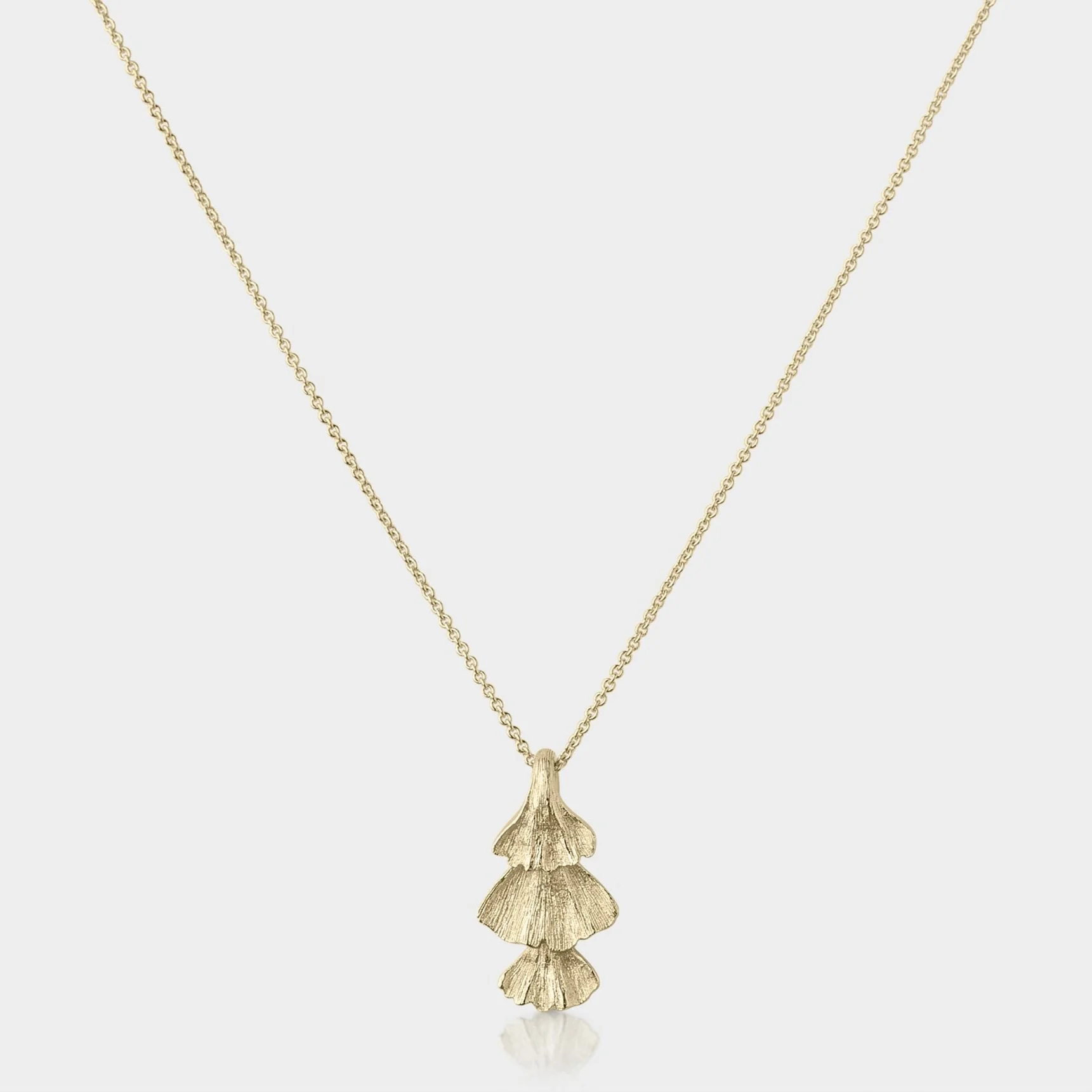 Tri-Ginkgo Pendant