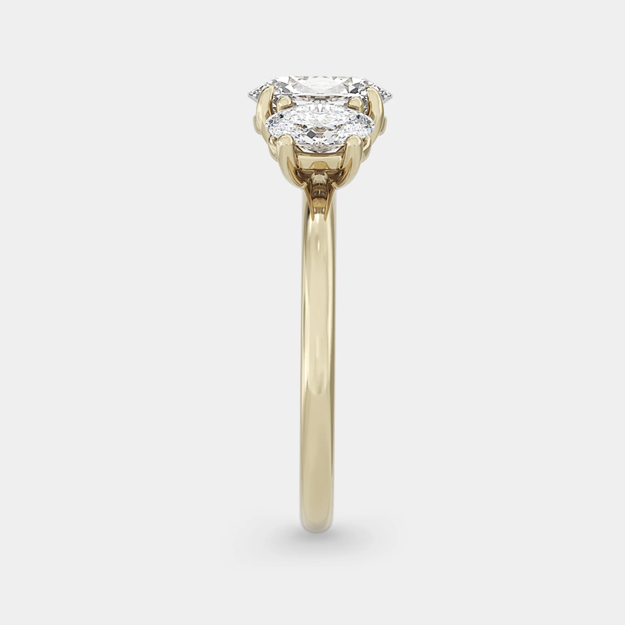 Trio of Lab Grown Oval Diamond - Image 3